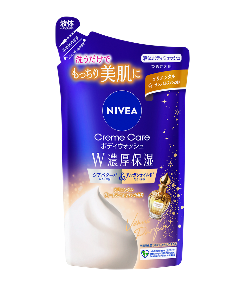 ニベア クリームケアボディウォッシュ W濃厚保湿 オリエンタルヴィーナスパルファンの香り つめかえ用 340ml