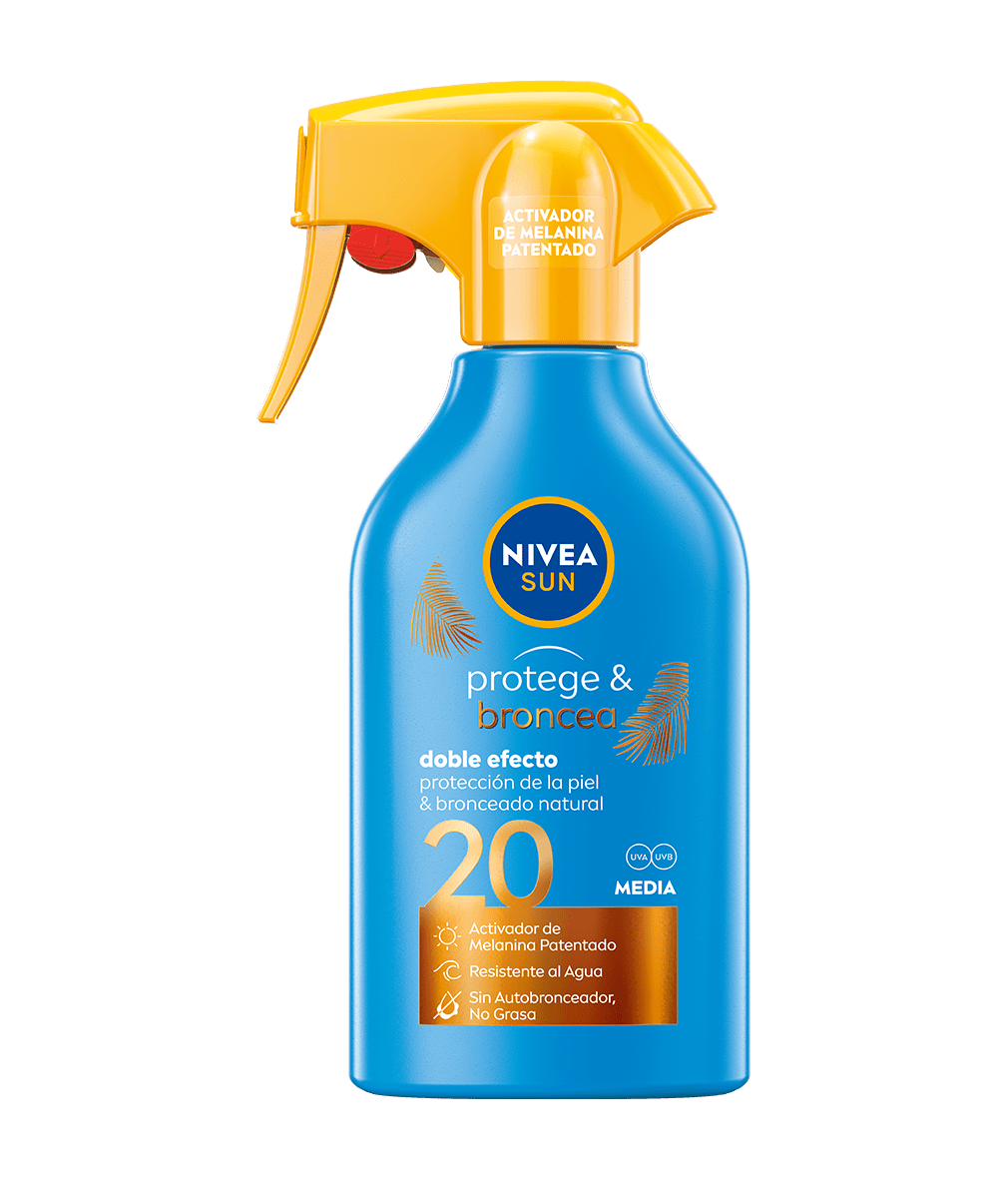 PROTEGE & BRONCEA Spray Pistola Solar FP 20 270 ml | NIVEA SUN