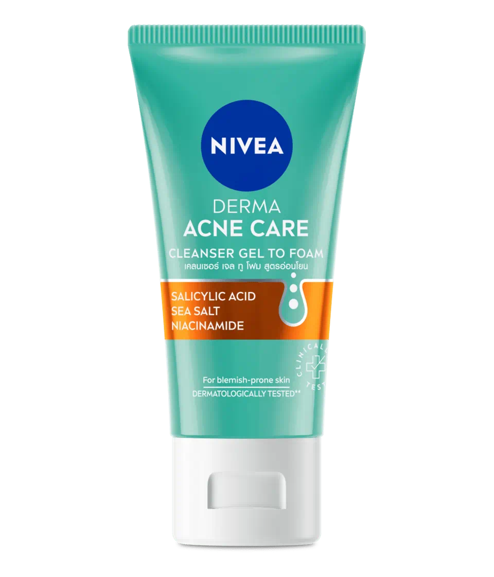 Nivea เดอร์มา แอคเน่ แคร์ เคลนเซอร์ เจล ทู โฟม
