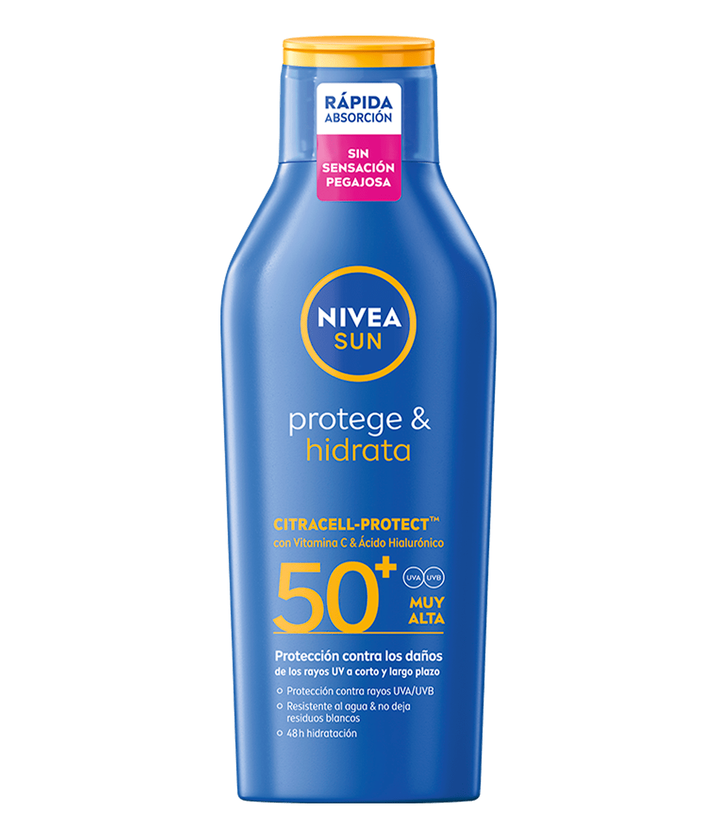 NIVEA SUN Protege & Hidrata Loción Solar SPF 50+ 400 ml