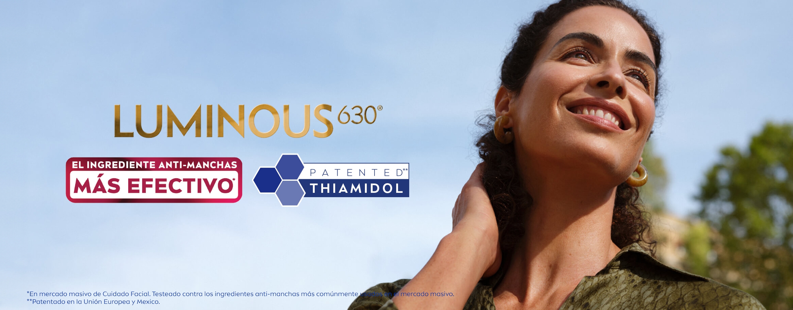 tres mujeres con la línea de serums anti manchas con luminous630