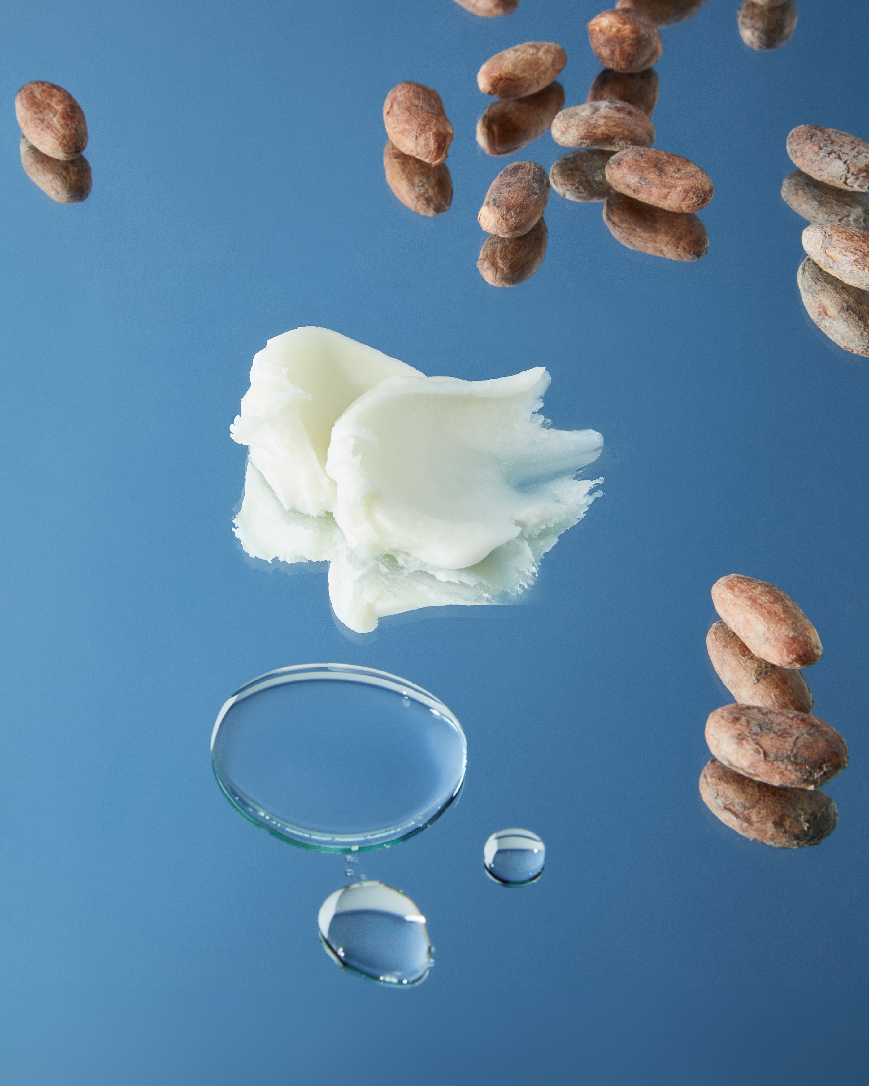 Arganolja på en blå bakgrund