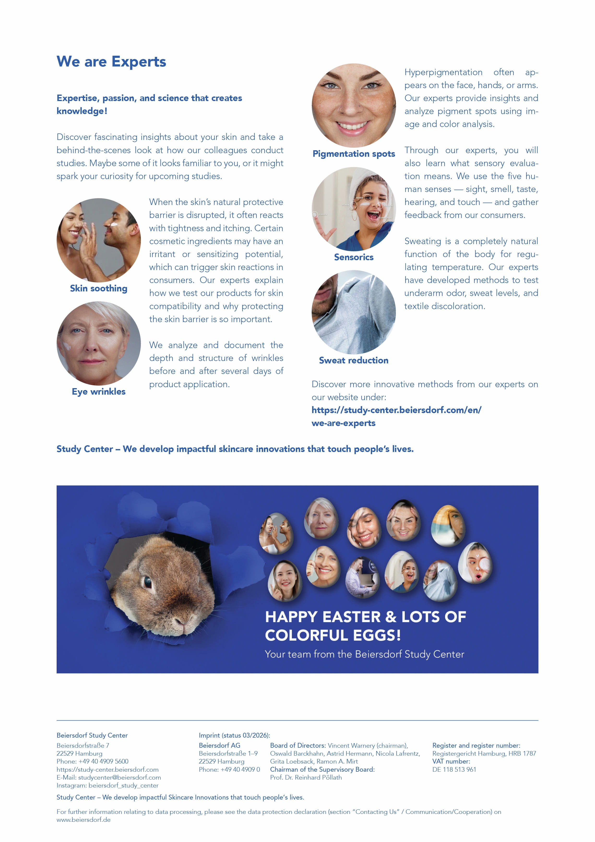 Instructions for Beiersdorf Study Center app usage and study participation. Includes tips for booking studies, deleting the app, and setting up quick access to the study portal.