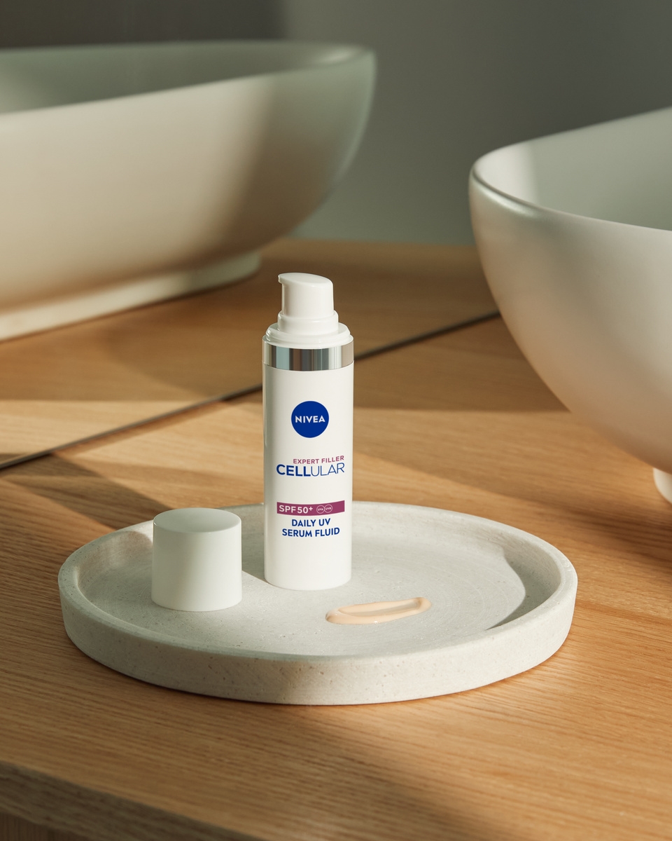 NIVEA Cellular Expert Filler SPF50+ Codzienny fluid z filtrem UV