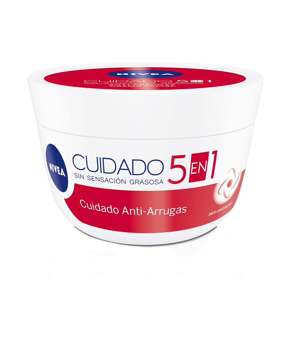 Crema Facial Antiarrugas con Vitamina E 5 en 1