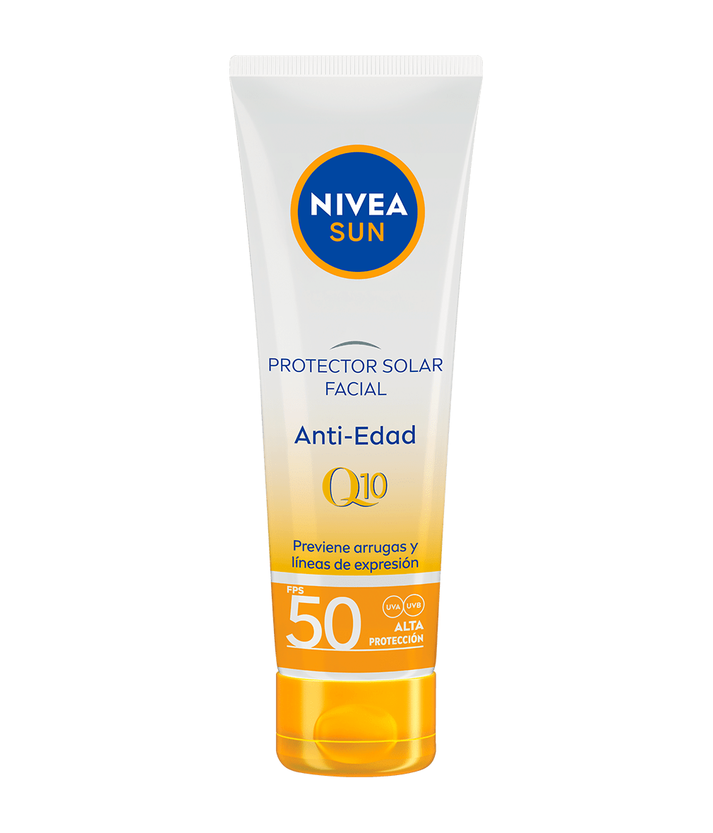 PROTECTOR SOLAR FACIAL NIVEA® SUN ANTI-EDAD Q10 FPS50 50 ML.