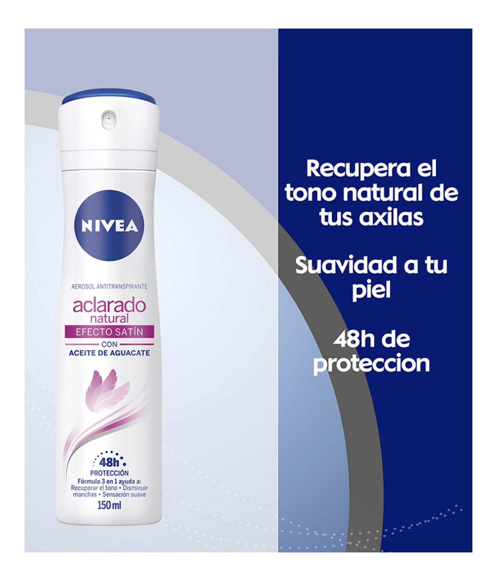Antitranspirante Aclarado Efecto Satin Spray