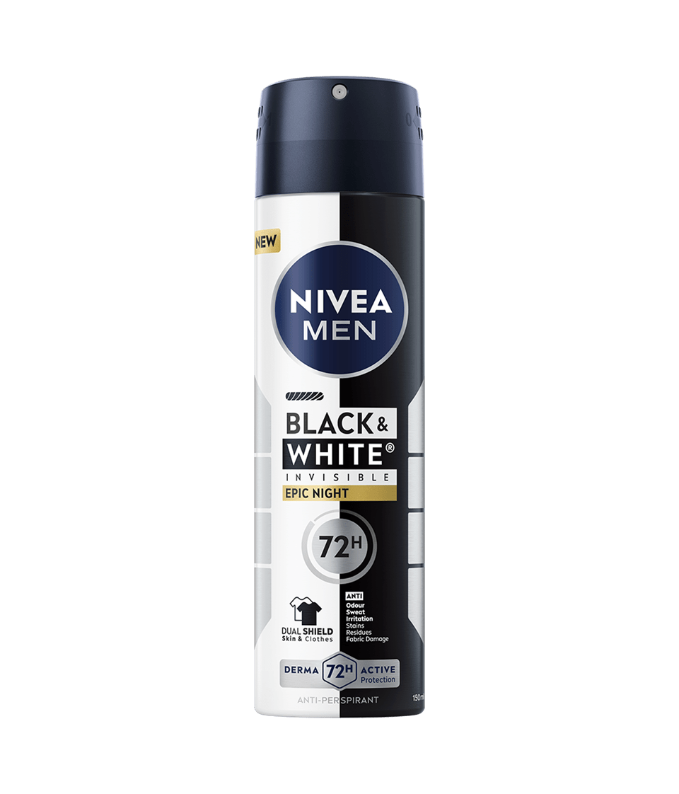 Black & White Invisible Anti-Perspirant Epic Night Spray - NIVEA