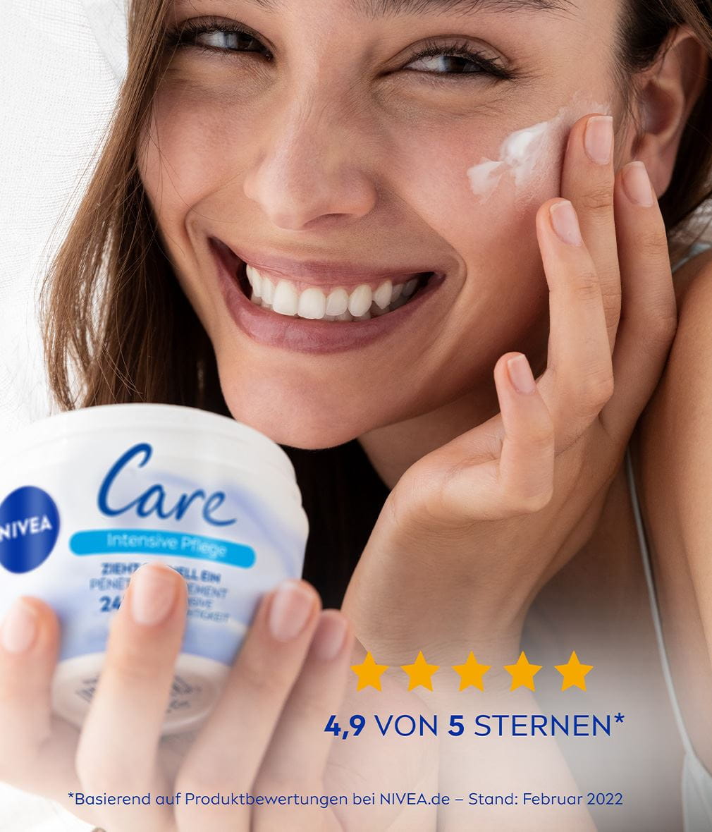 NIVEA CARE INTENSIVE PFLEGE ZIEHT SCHNELL EIN CRME FÜR KÖRPER UND GESICHT MOOD