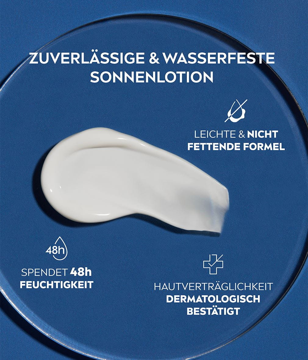 NIVEA SUN SCHUTZ & PFLEGE LOTION LSF30 INHALT/TEXTUR 02