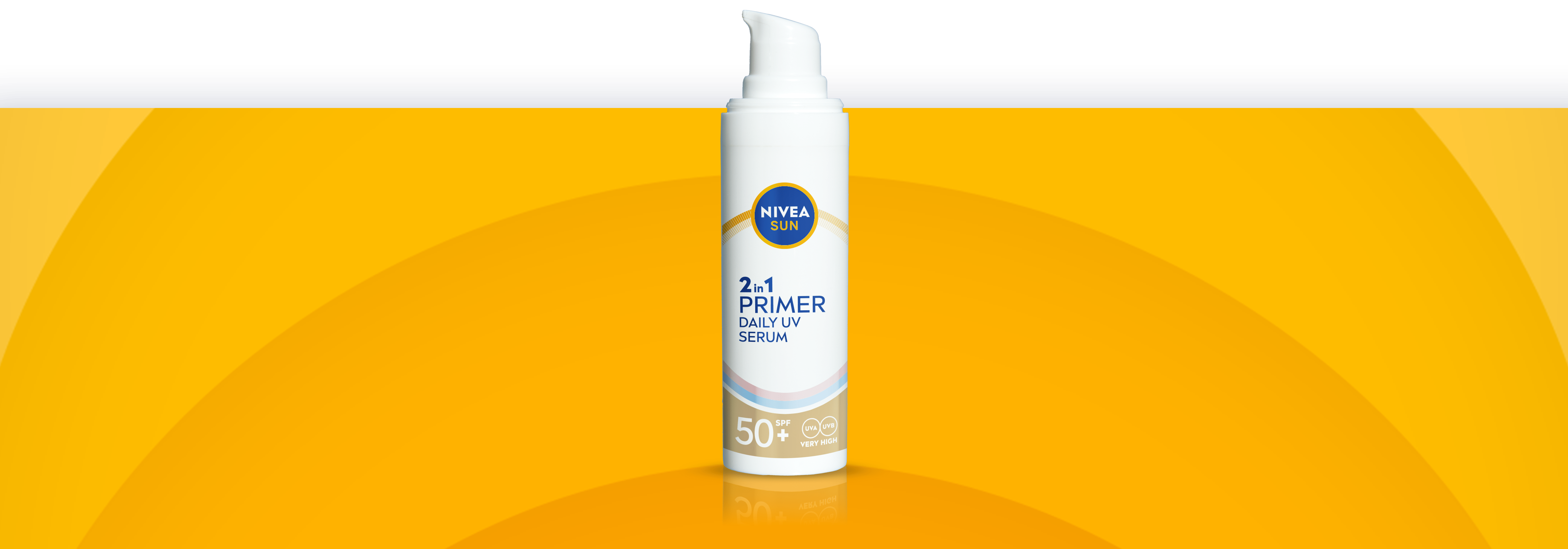 Podkladová báze a opalovací krém v jednom výrobku - NIVEA SUN UV Sérum Primer 2 v 1 SPF 50+