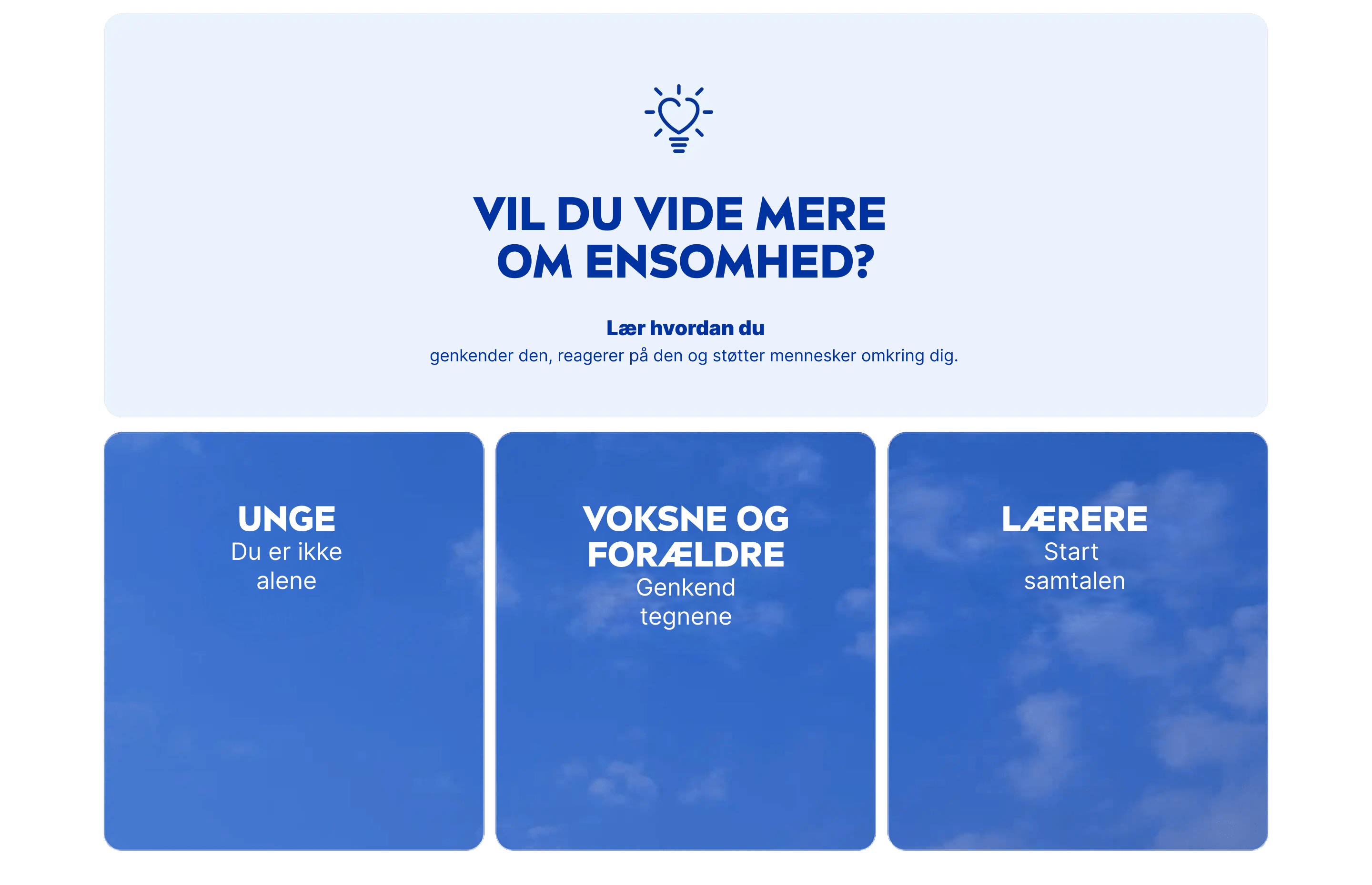 Lær hvordan du  genkender den, reagerer på den og støtter mennesker omkring dig.