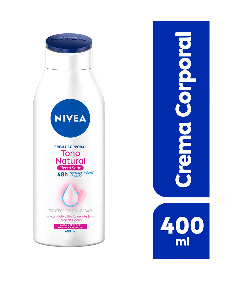 Crema corporal aclarante Nivea Tono Natural Efecto Satín