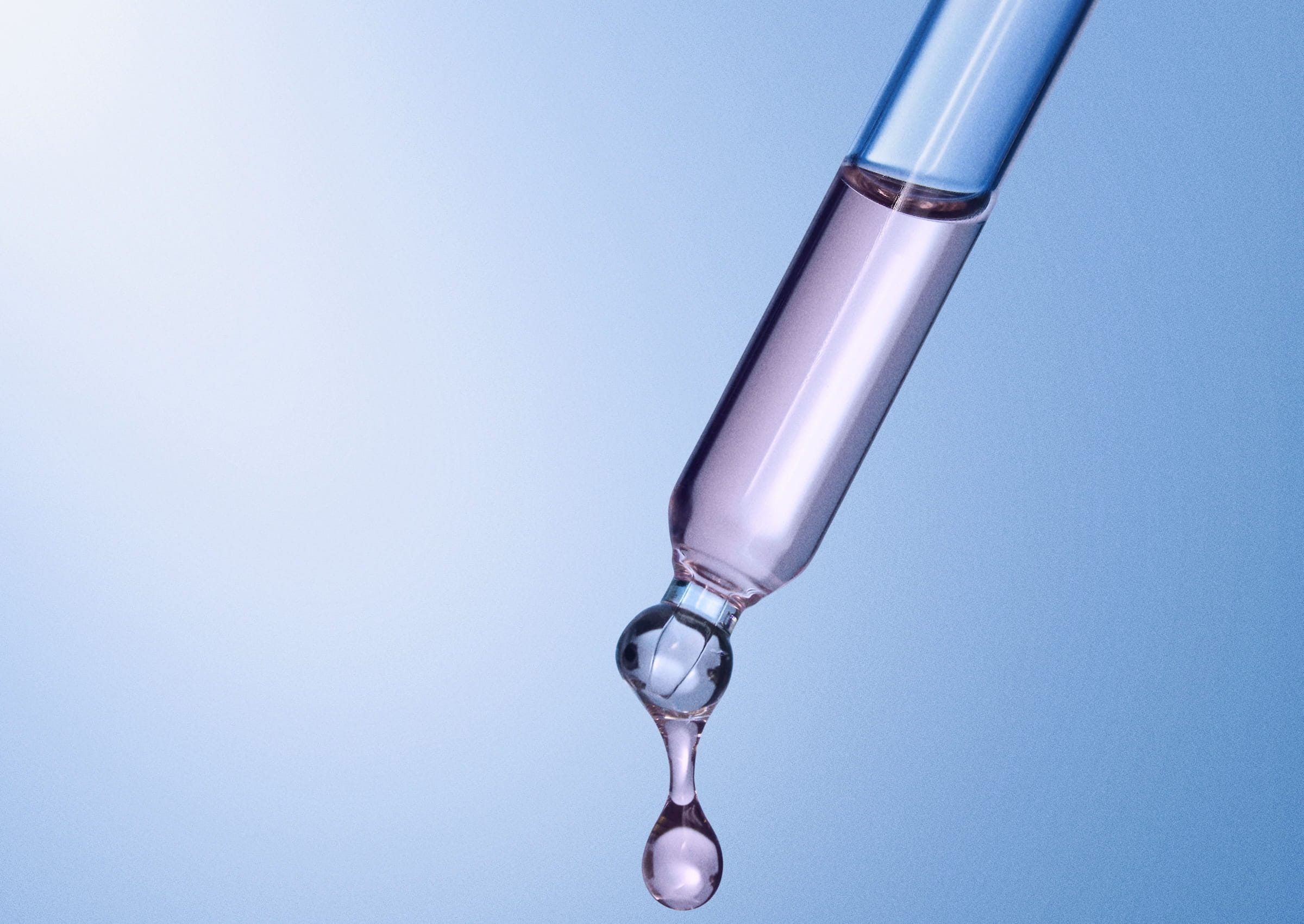 Product coming out of skincare pipette