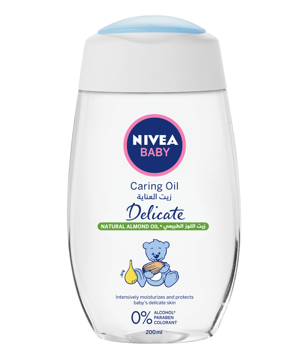 80583 Nivea Baby Caring Oil 200ml clean packshot Bi-lingual