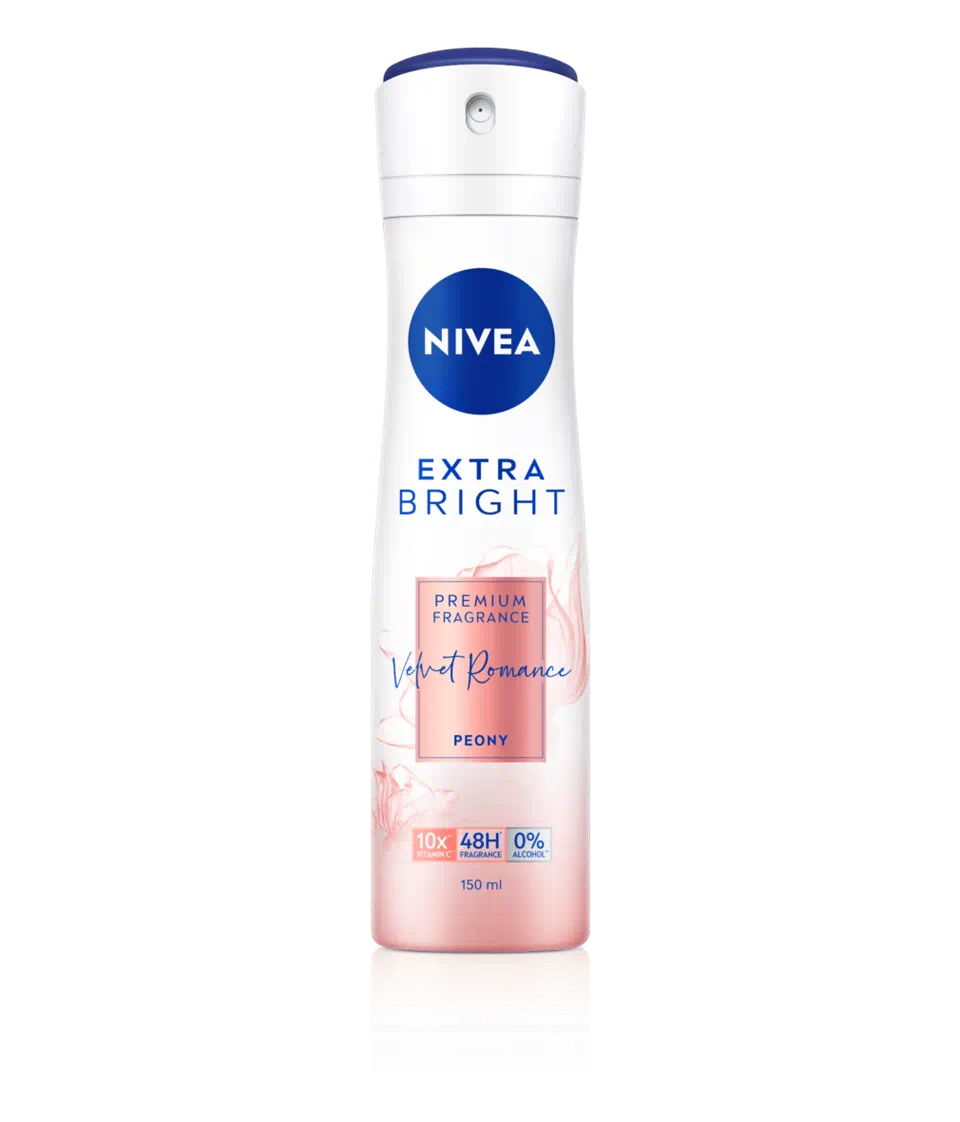 Nivea เอ็กซ์ไบรท์ พรีเมียม ฟราแกรนซ์ เวลเว็ท โรแมนซ์ พีโอนี สเปรย์