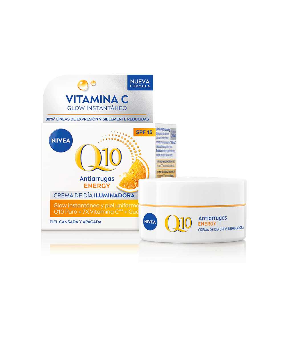 NIVEA Q10 Antiarrugas Energy Crema de Día Iluminadora SPF15