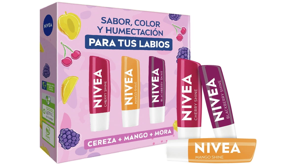 NIVEA Pack Tripack Bálsamo Labial