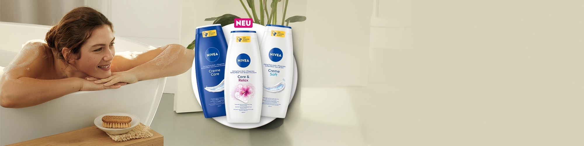 NIVEA pflegende Schaumbäder