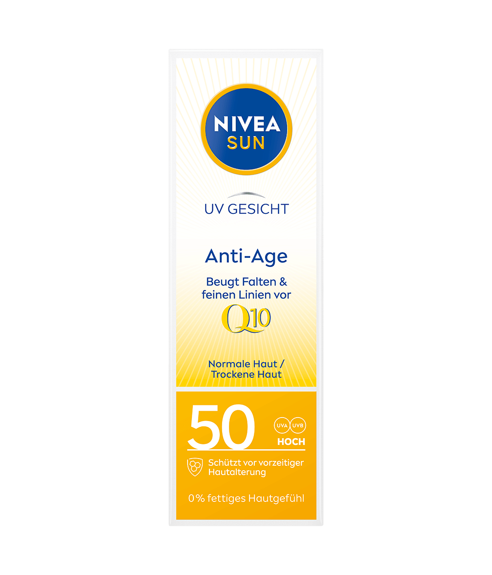 NIVEA SUN Gesicht Q10 Anti Age Sonnenschutz LSF 50 50 ml