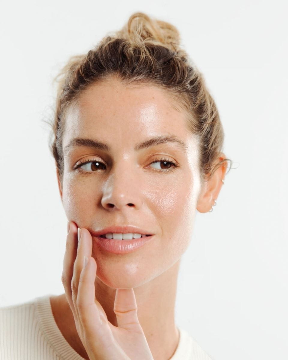 vrouw exfoliëren