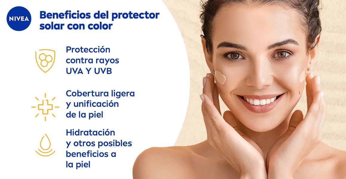 Beneficios del protector solar con color