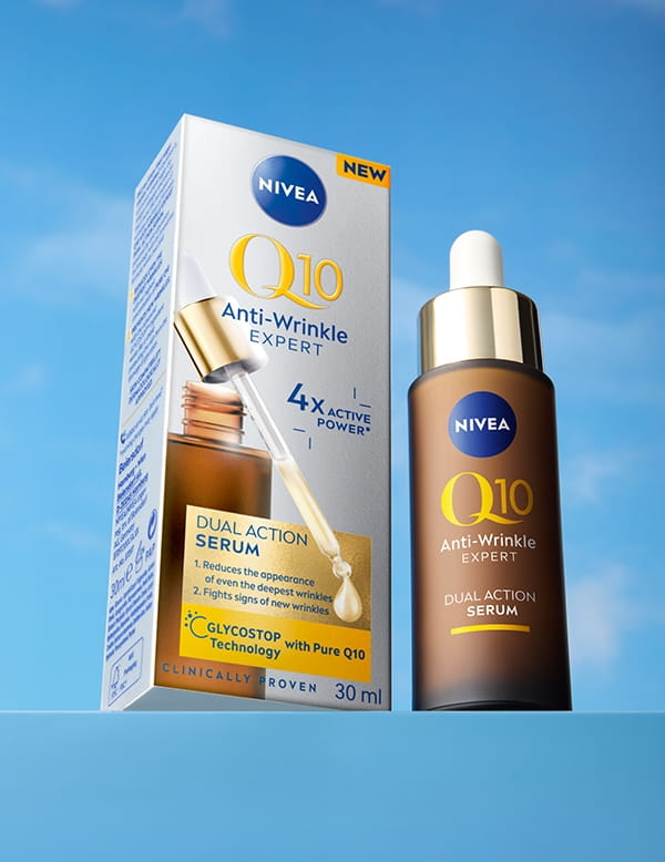 New NIVEA Q10 Anti-wrinkle EXPERT box and bottle