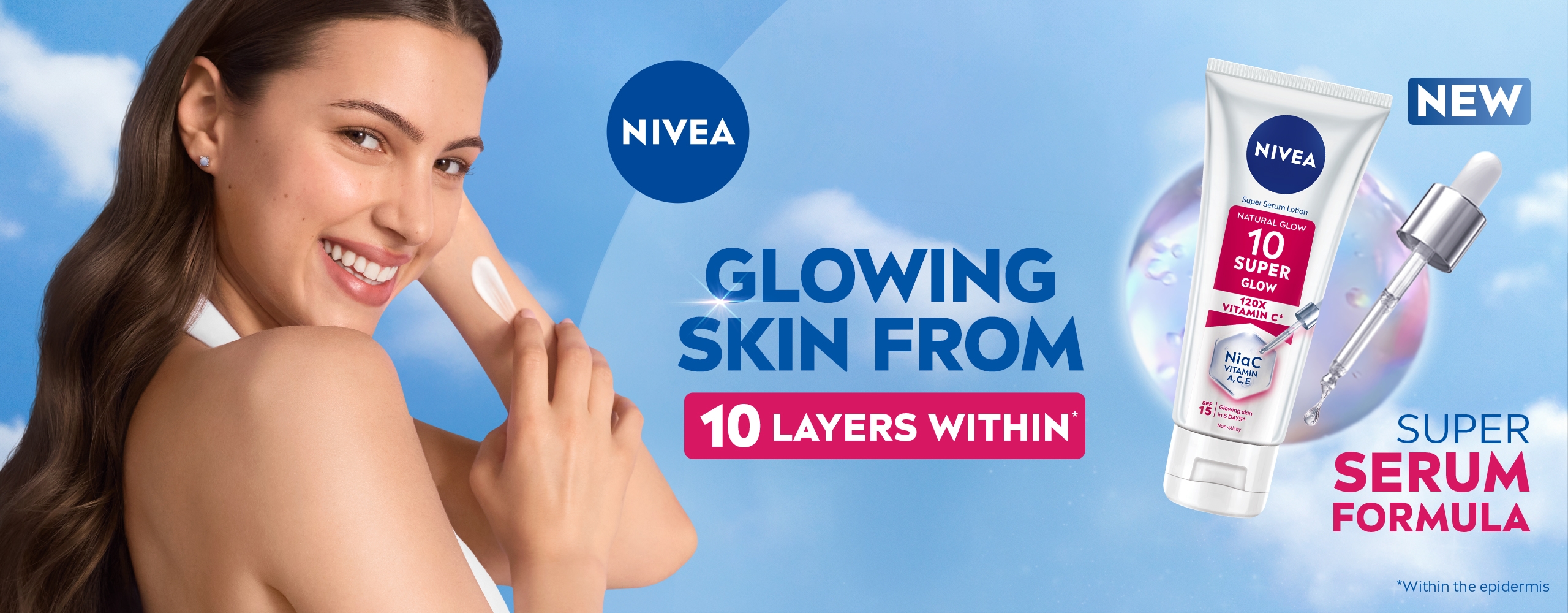 NIVEA Super 10 Glow Serum Lotion 170ml with 120x Vitamin C – NIVEA India
