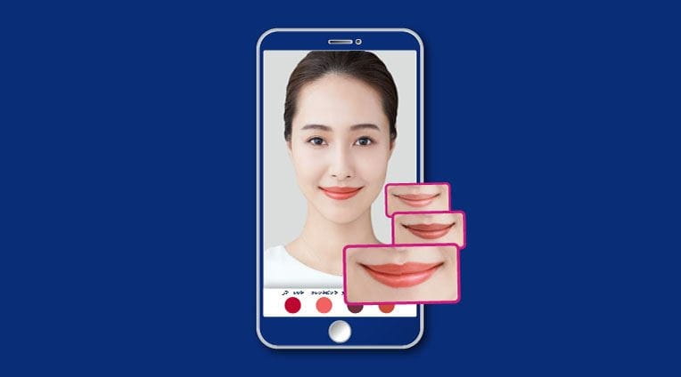 リップ色シミュレーション あなたのお顔で、自分に似合うリップカラーを見つけてみて