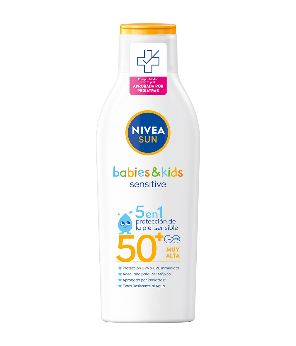 BABIES & KIDS Sensitive Loción Solar FP 50+ 200 ml | NIVEA SUN