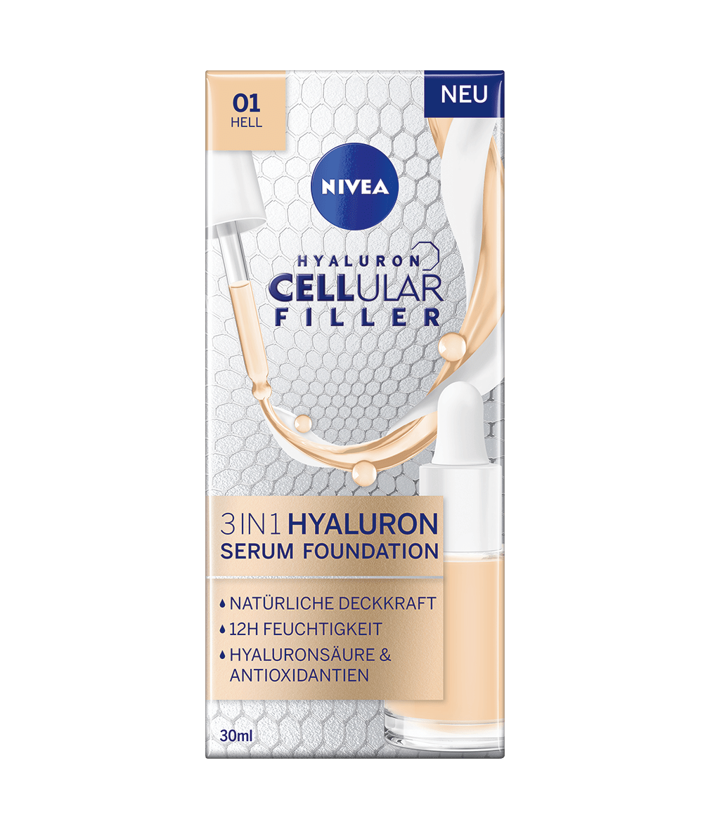 NIVEA Cellular 3in1 Hyaluron Serum Foundation hell