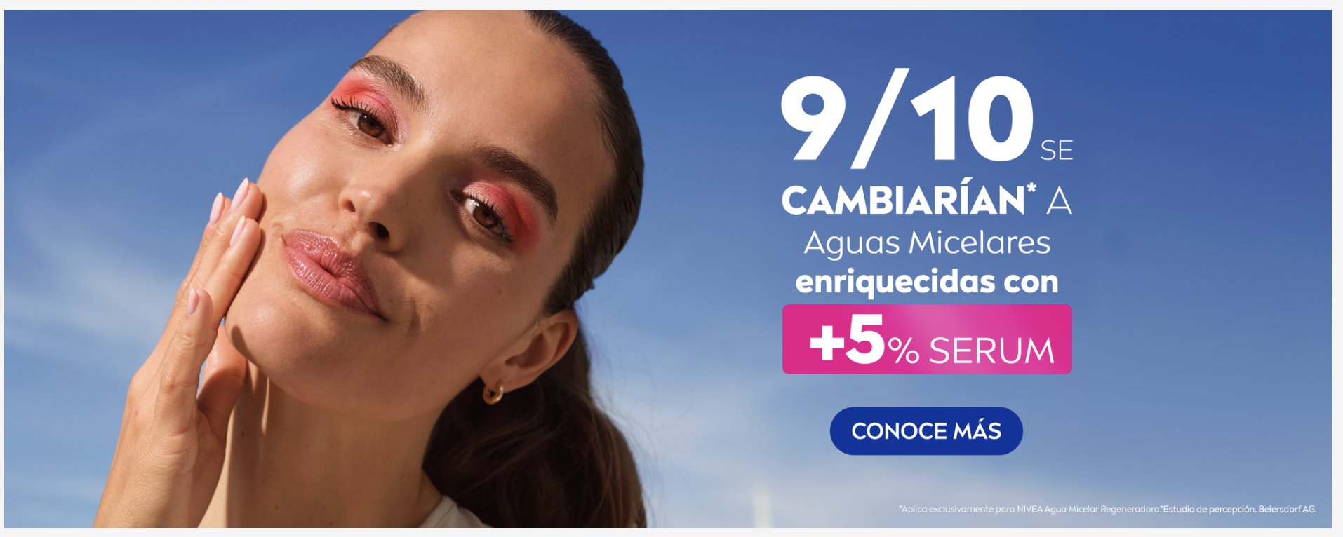 Banner Agua Micelar Bifásica Iluminadora NIVEA