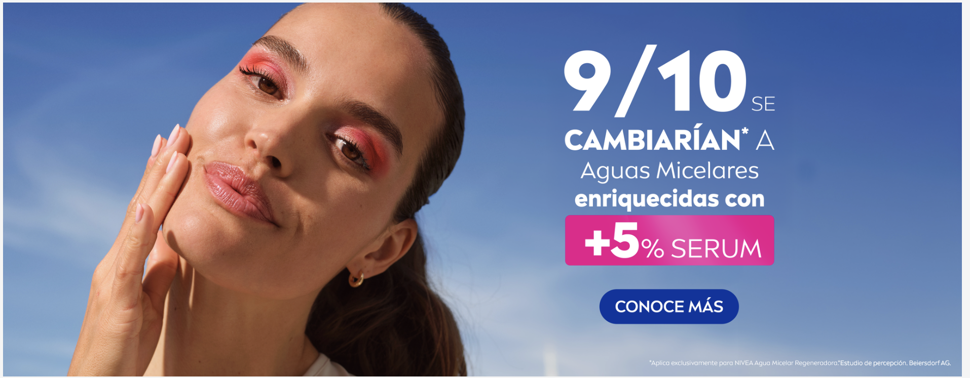 Banner Agua Micelar Bifásica Iluminadora NIVEA