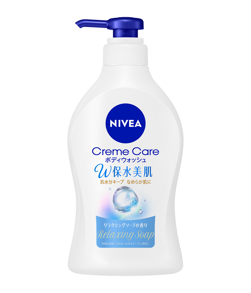 ニベア クリームケア ボディウォッシュ W保水美肌 リラクシングソープの香り ポンプ 470ml