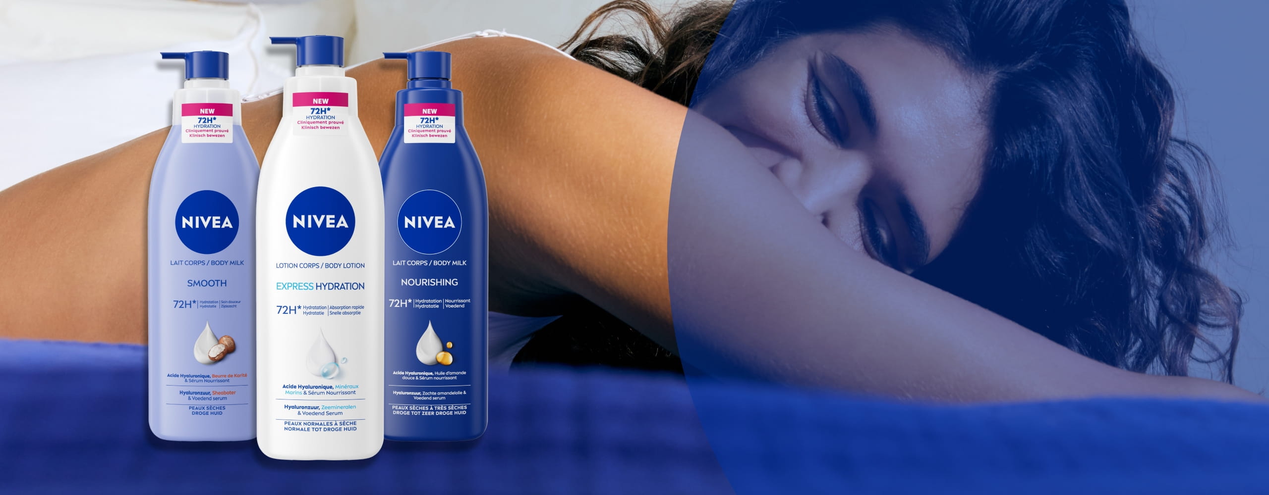 Lait corps: Une peau hydratée pendant 72H