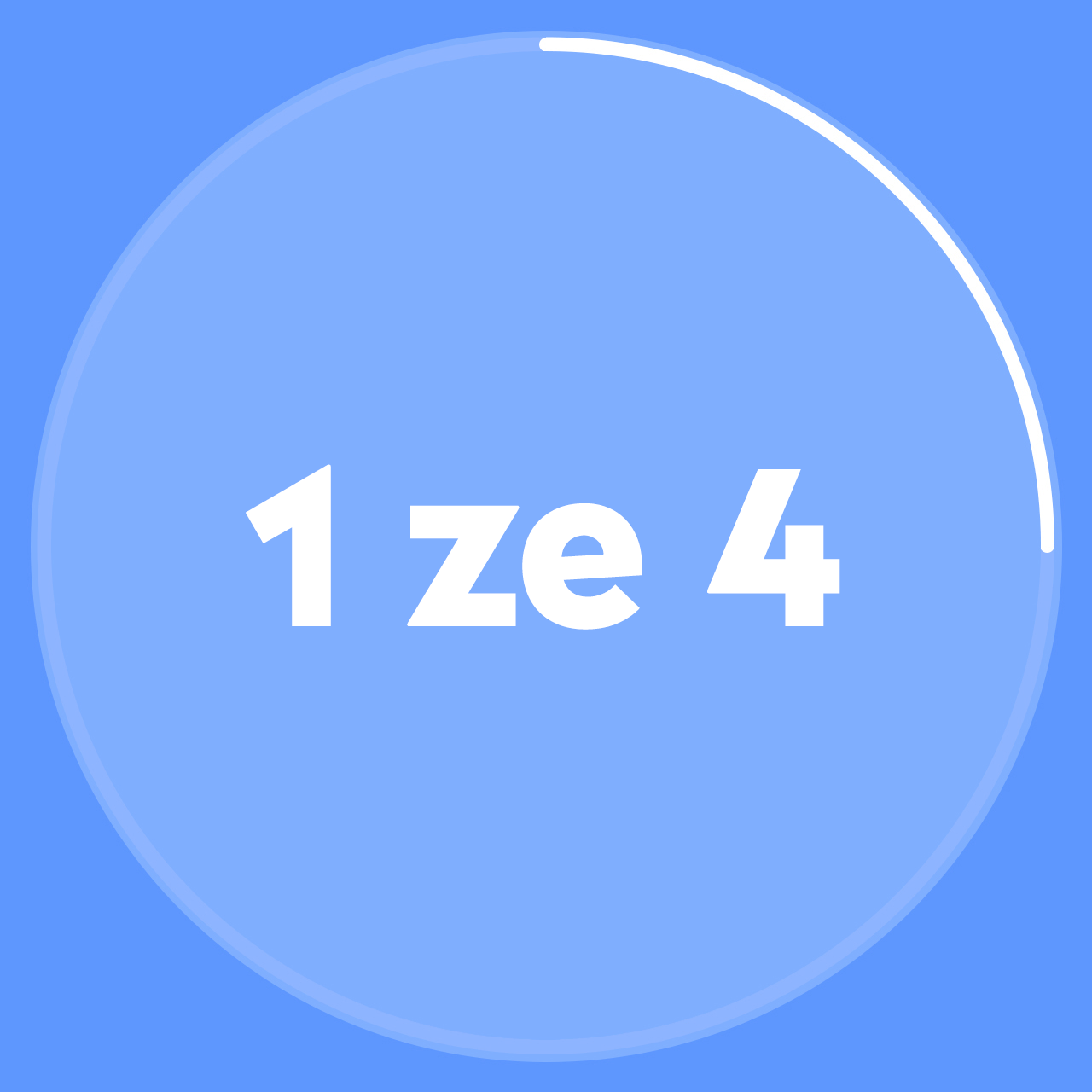 A 40% full circle enclosing the text "40%"