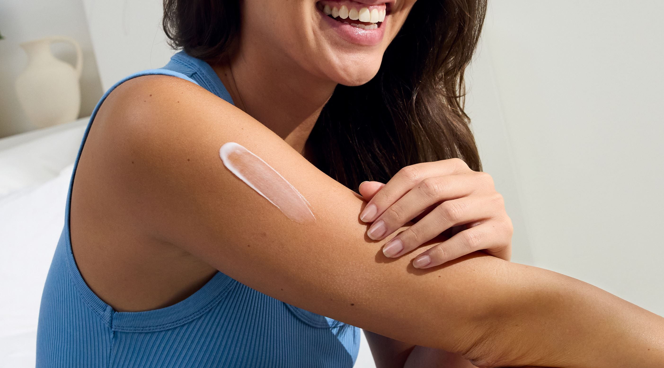 woman smiling