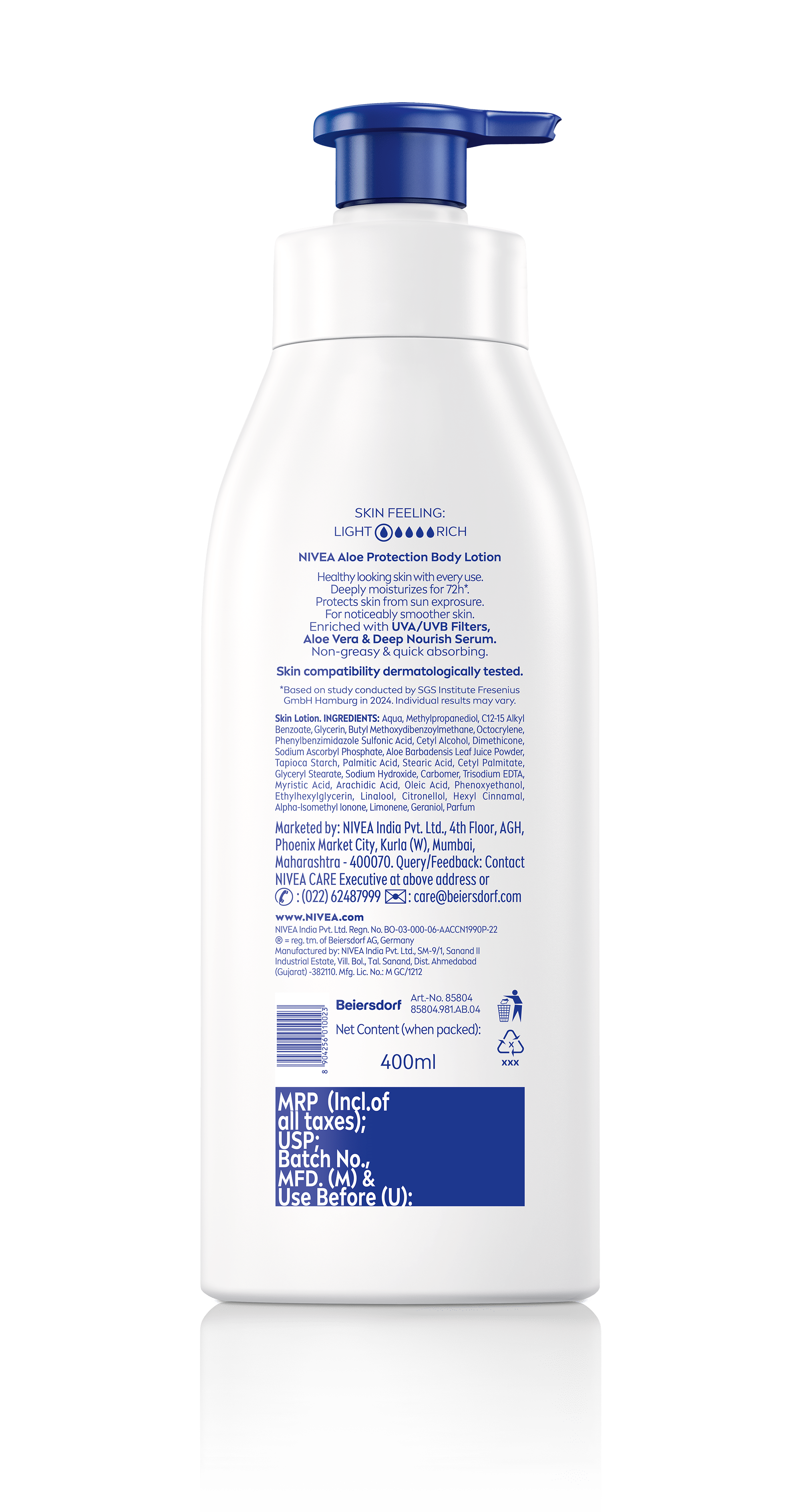 NIVEA Unisex Aloe Hydration Body Lotion