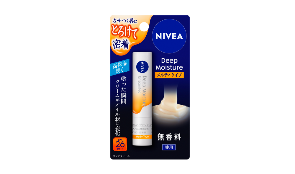 ニベア ディープモイスチャー リップ（メルティタイプ）無香料 - NIVEA