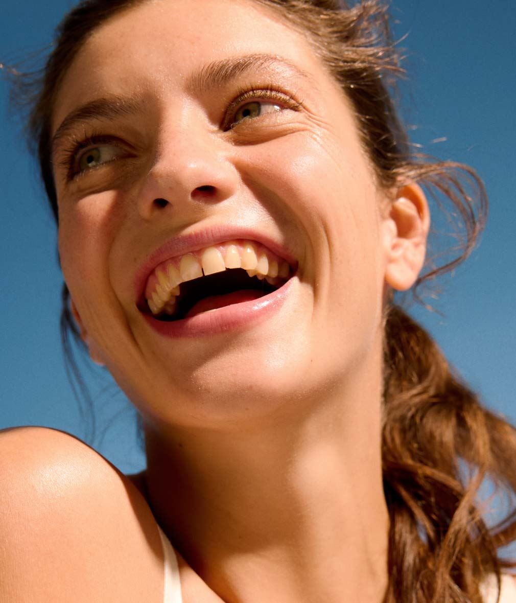 young woman smiling