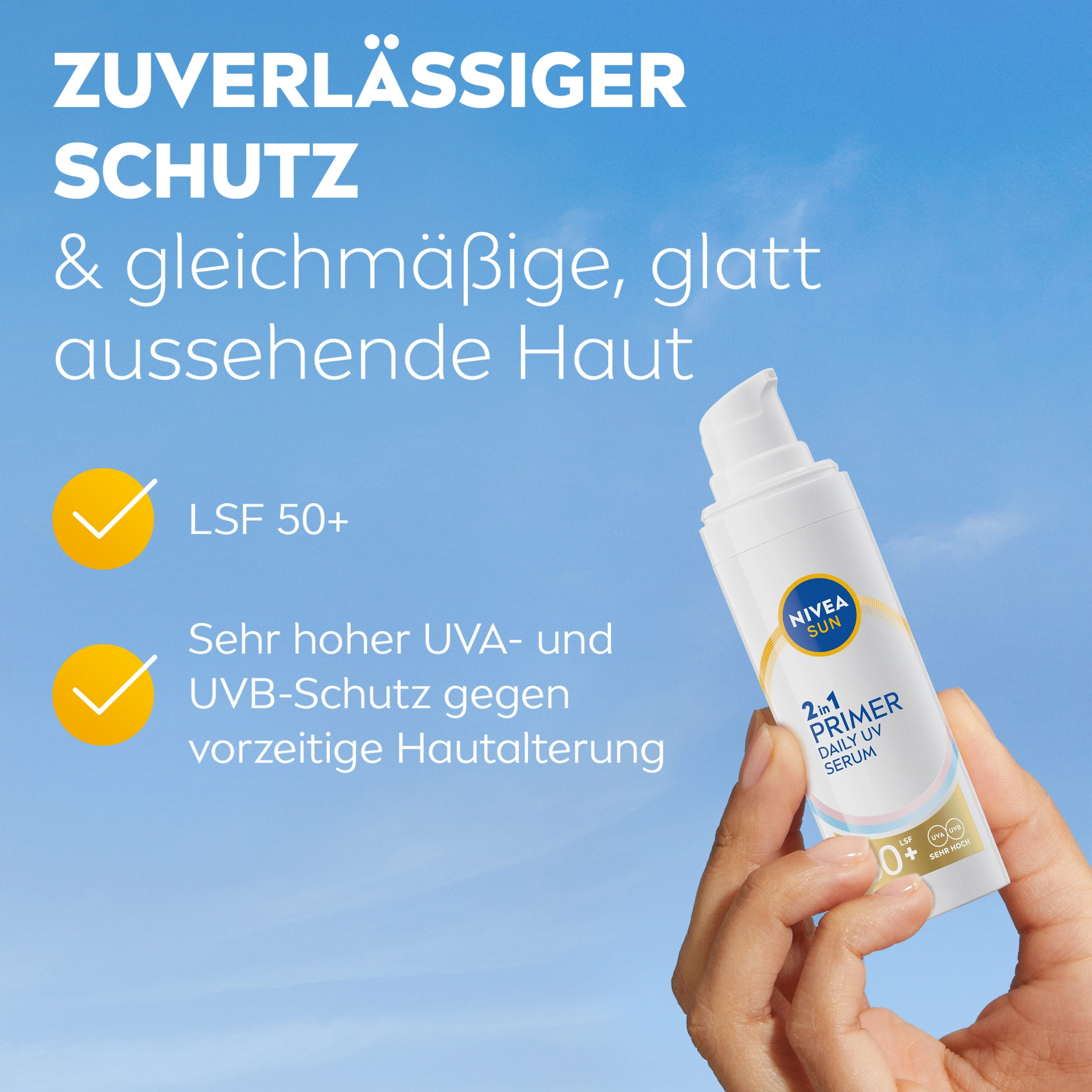Zuverlässiger Schutz und gleichmässige, glatt aussehende Haut