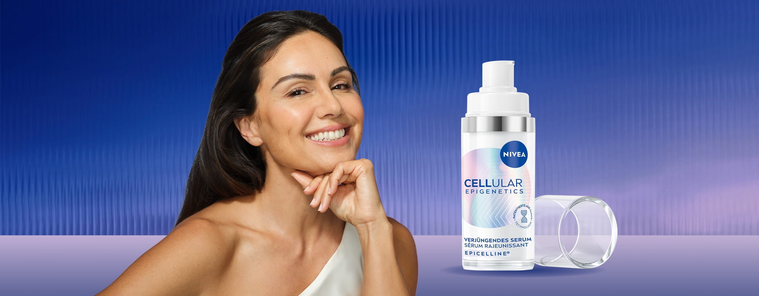 Nazan Eckes mit NIVEA Cellular Epigenetics Verjüngendes Serum