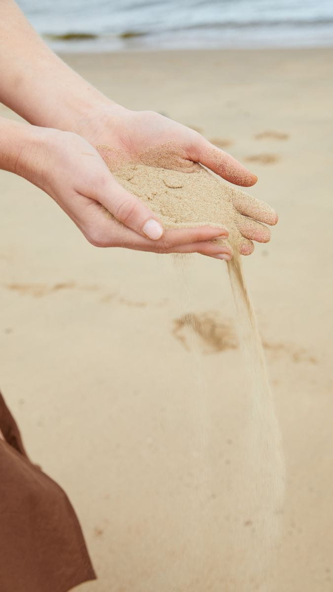 areia na praia