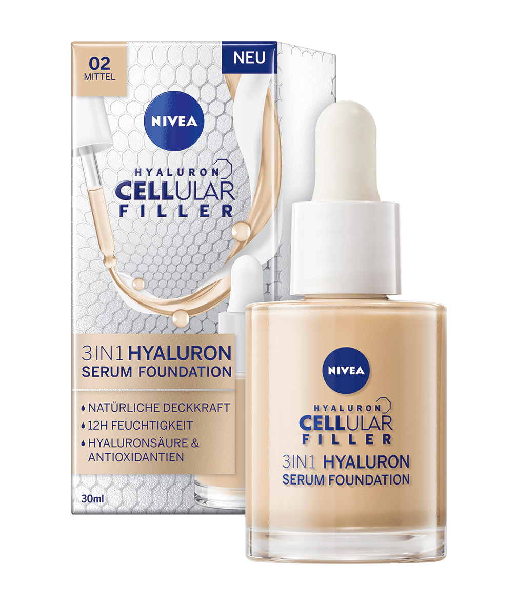 NIVEA Cellular 3in1 Hyaluron Serum Foundation mittel