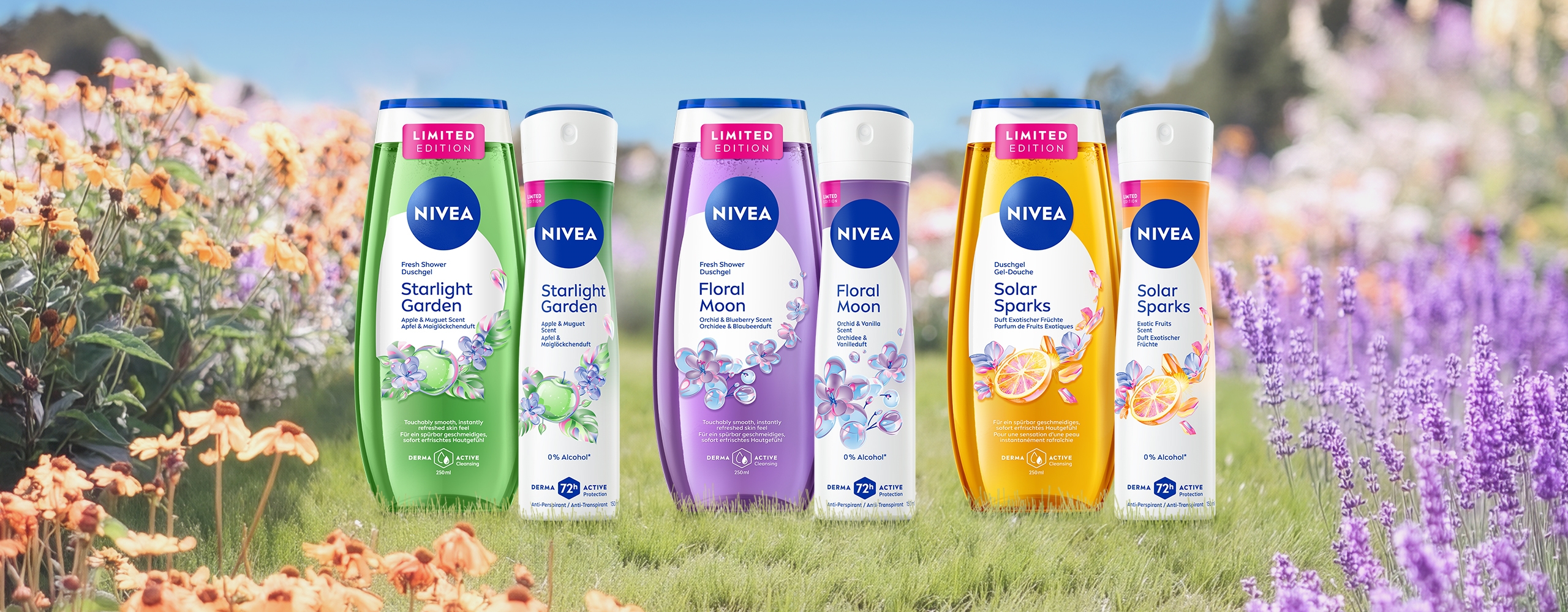 Limited Edition NIVEA Duschgel Sortiment