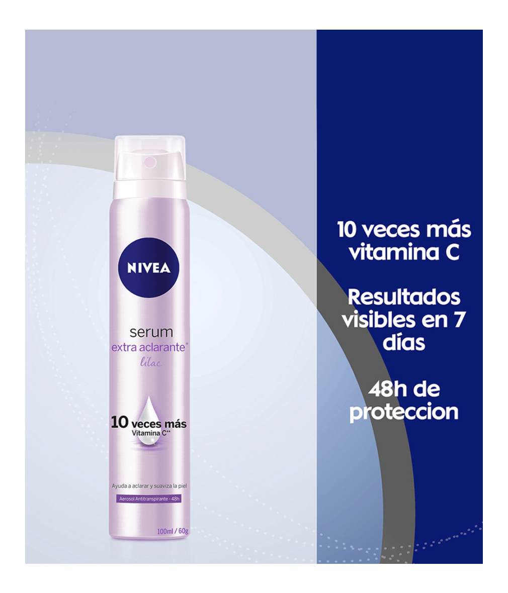 Antitranspirante en Aerosol Serum Extra Aclarante de 100 ML