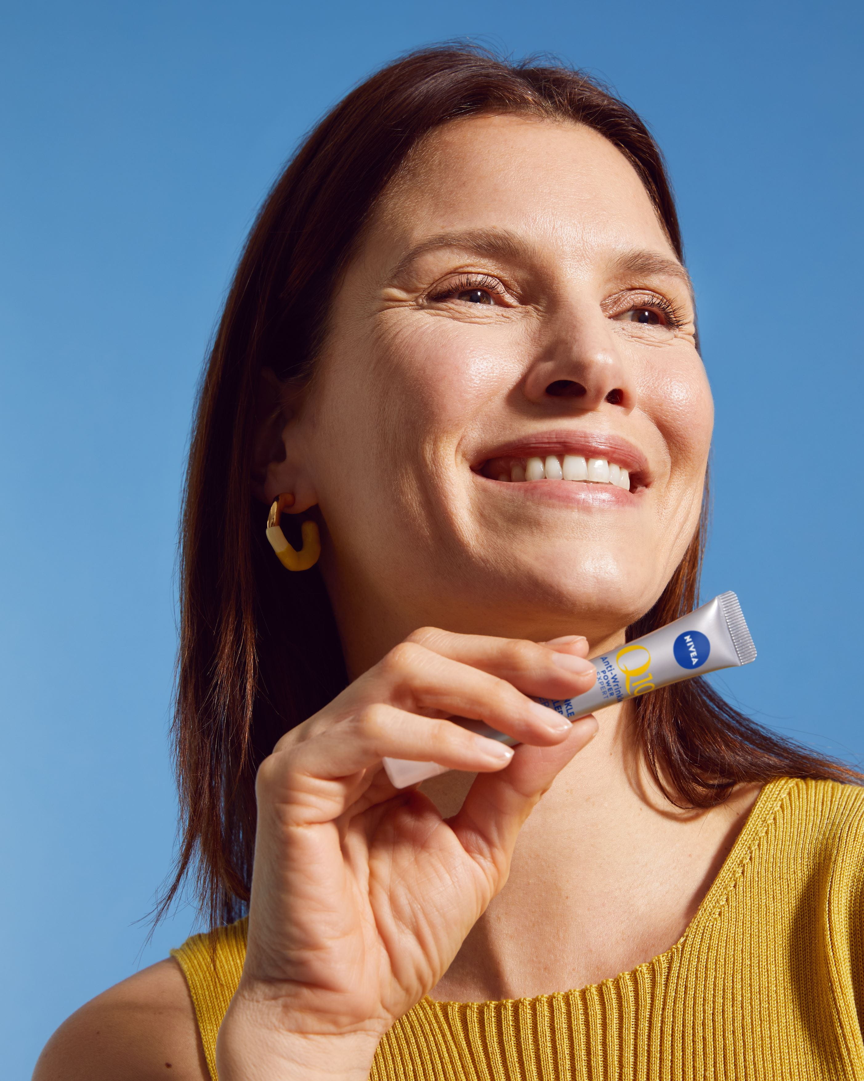 woman smiling
