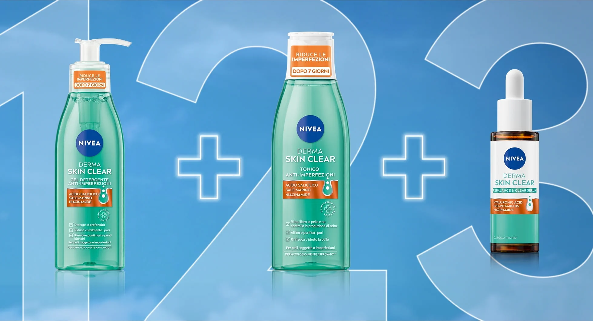 Gamma NIVEA Derma Skin per la routine mattutina