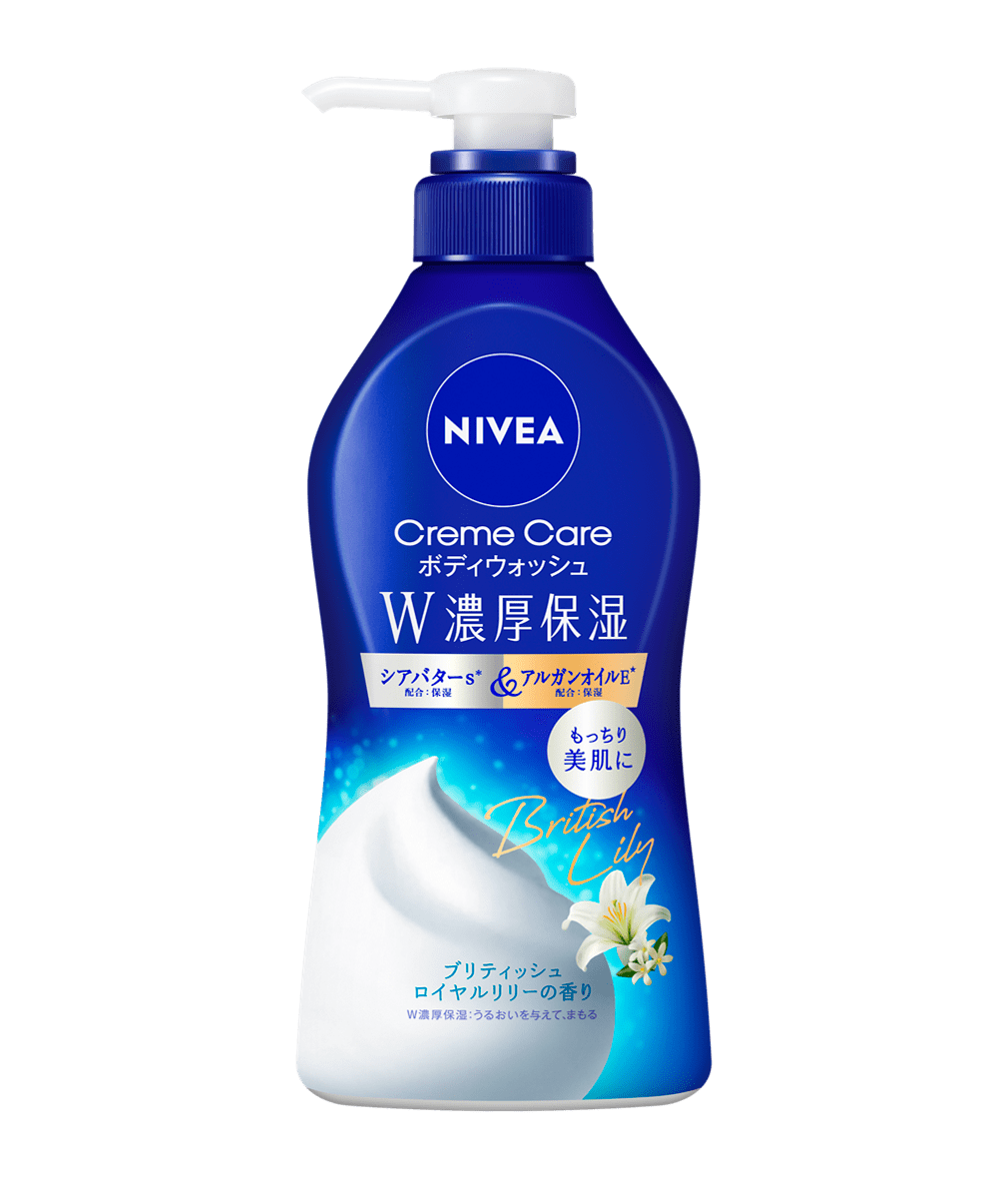 ニベア クリームケアボディウォッシュ W濃厚保湿 ブリティッシュロイヤルリリーの香り ポンプ 460ml