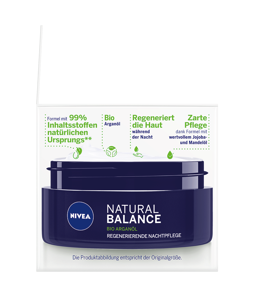 NIVEA Natural Balance Nachtpflege mit Bio Arganöl